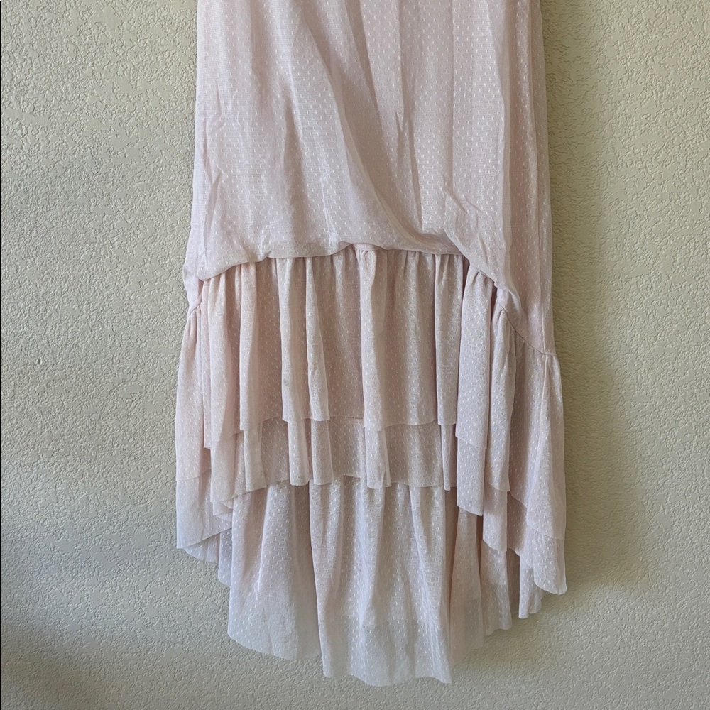 Mia Joy, Joyfolie Elegant Pink Sleeveless Ruffle Dress - Picture 3 of 4